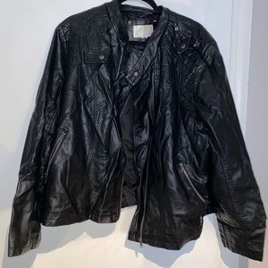 Black Pleather Jacket from Target